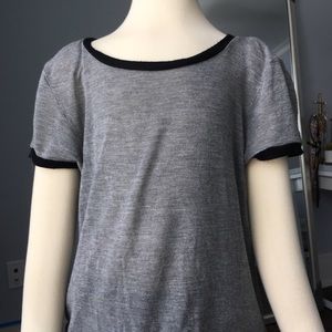 gray baseball tee
